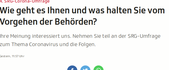 Corona-Umfrage