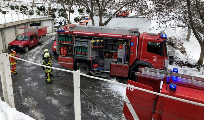 Bitsch brand Feuerwehreinsatz
