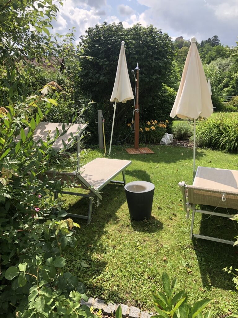 Erholung im "la pura": Schnappschuss aus dem "Garten"