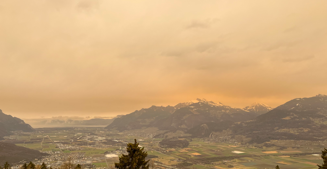 Oberwallis überschreitet wegen Saharastaub Grenzwerte
