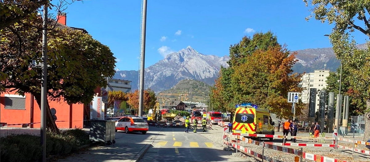 Explosion, Verletzte und Stromausfall in Sitten