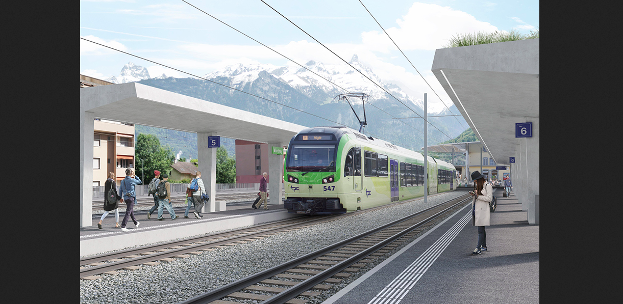 Sicherung des AOMC-Trassees zwischen Collombey und Monthey