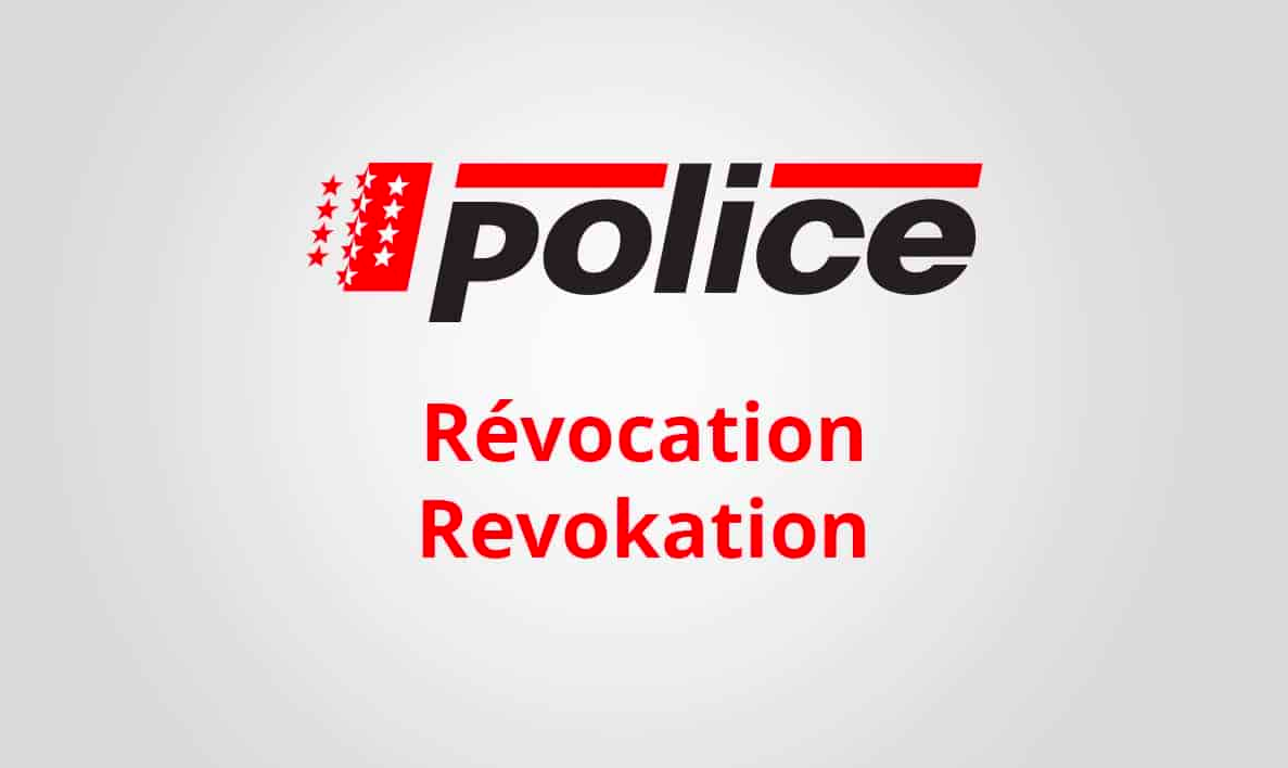 Revokation Vermißtmeldung Thierry D.