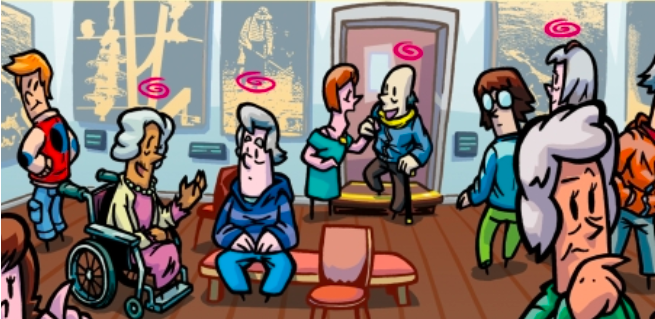 Martinach für Integration von Alzheimerkranken:Zeichner Guyomsk mit Comic zum Thema Alzheimer