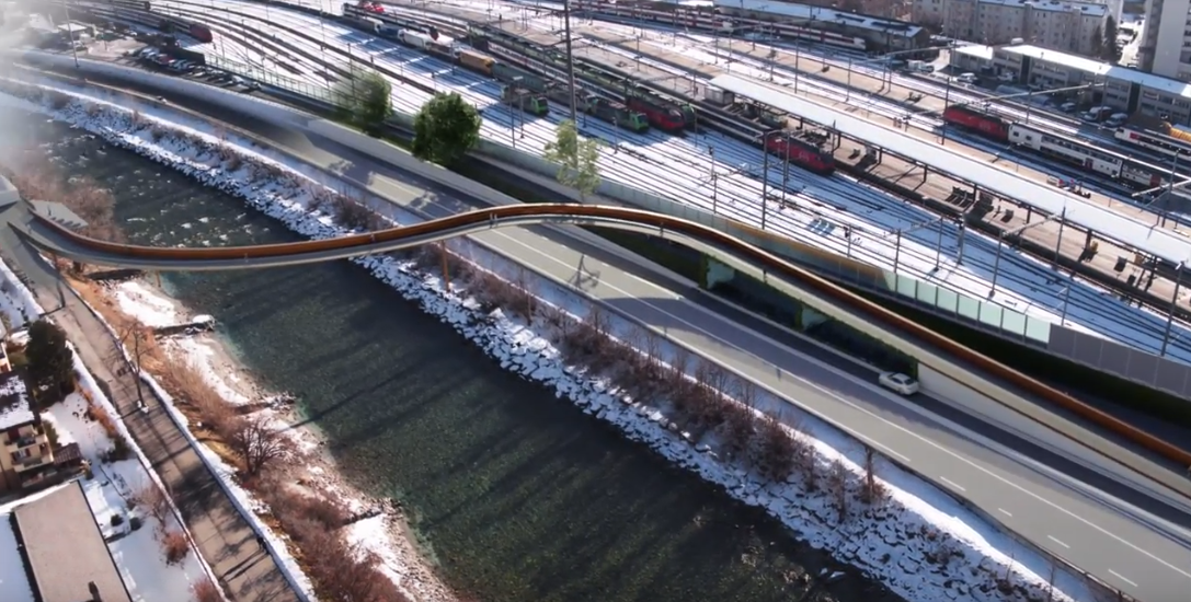 Neue Brücke für den Fuss- und Veloverkehr zwischen Naters-Brig