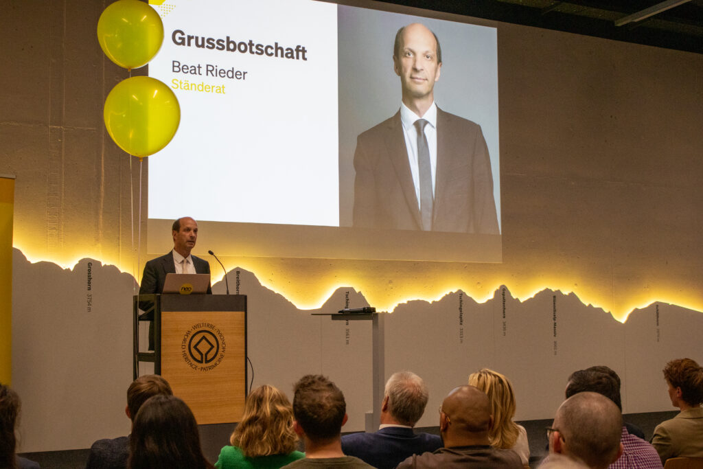 Beat Rieder sprach eine Grußbotschaft