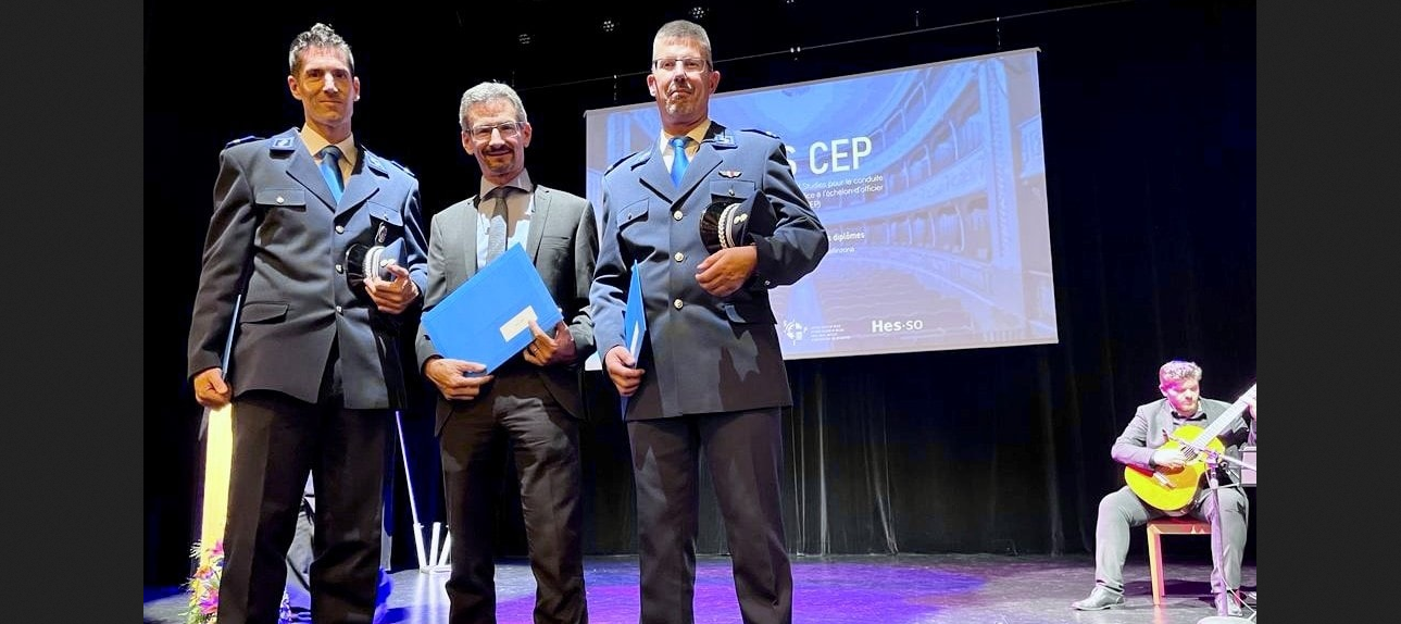 Diplome für Didier Fournier, Julien Reynard, Marc Moix und Stève Léger