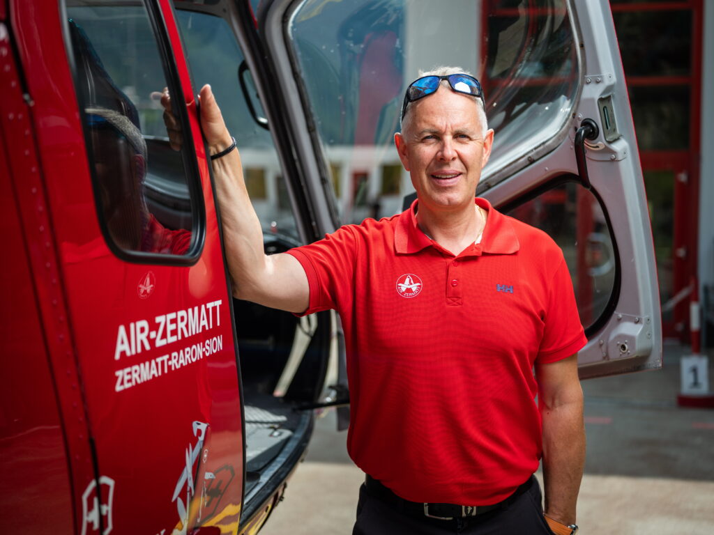 Gerold Biner von der Air Zermatt verwahrt sich gegen die Vorwürfe der Geldgier (Foto: Pascal Gertschen)