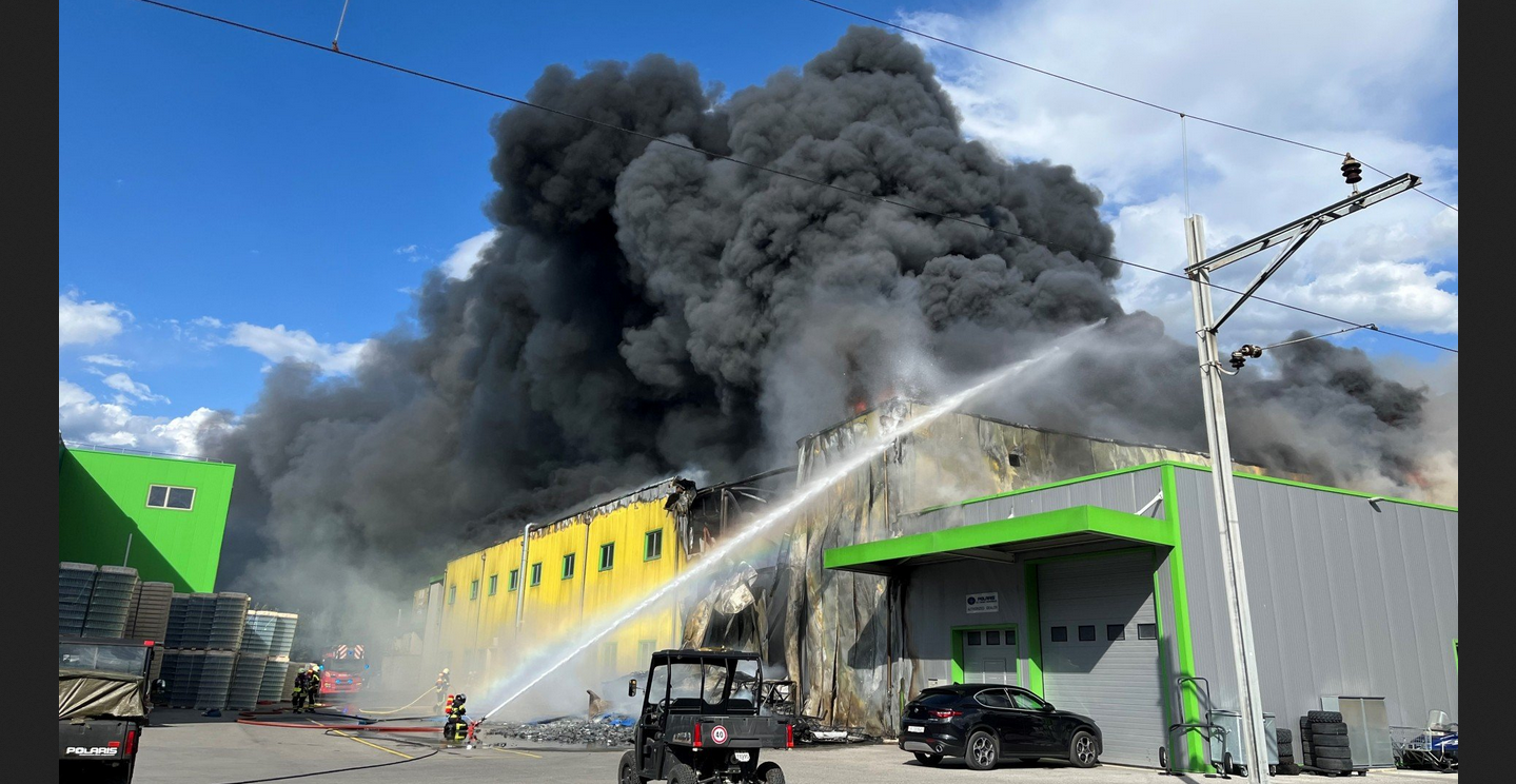 Großbrand in Vétroz