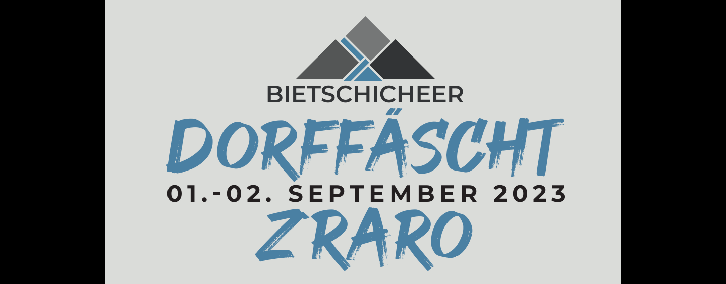 Raron: Am 1. und 2. September 2023 Bietschicheer