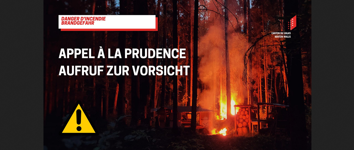 Brandgefahr – Aufruf zur Vorsicht