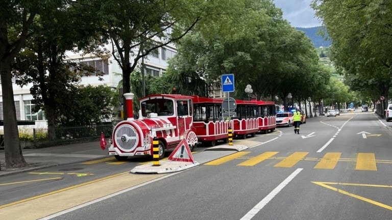 Schwerer Unfall an der „Avenue de la Gare“ in Sitten