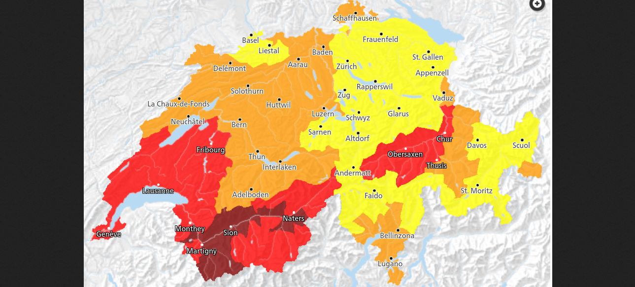 Bund warnt: „Sehr große“ Waldbrandgefahr im Wallis