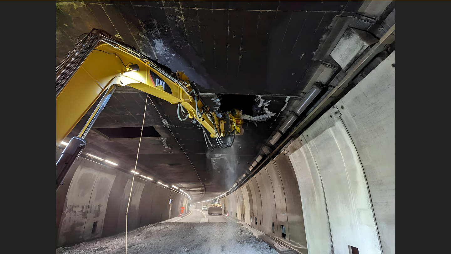 Gotthard-Strassentunnel: Arbeiten laufen unter Hochdruck