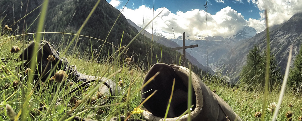 Tödlicher Sturz am Europaweg von Grächen in Richtung Randa / Zermatt