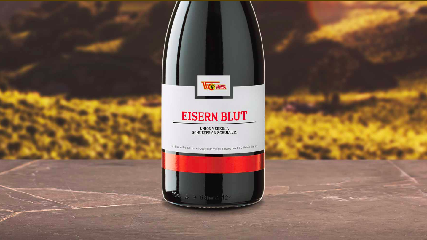 Vereinswein des 1. FC Union Berlin aus dem Wallis