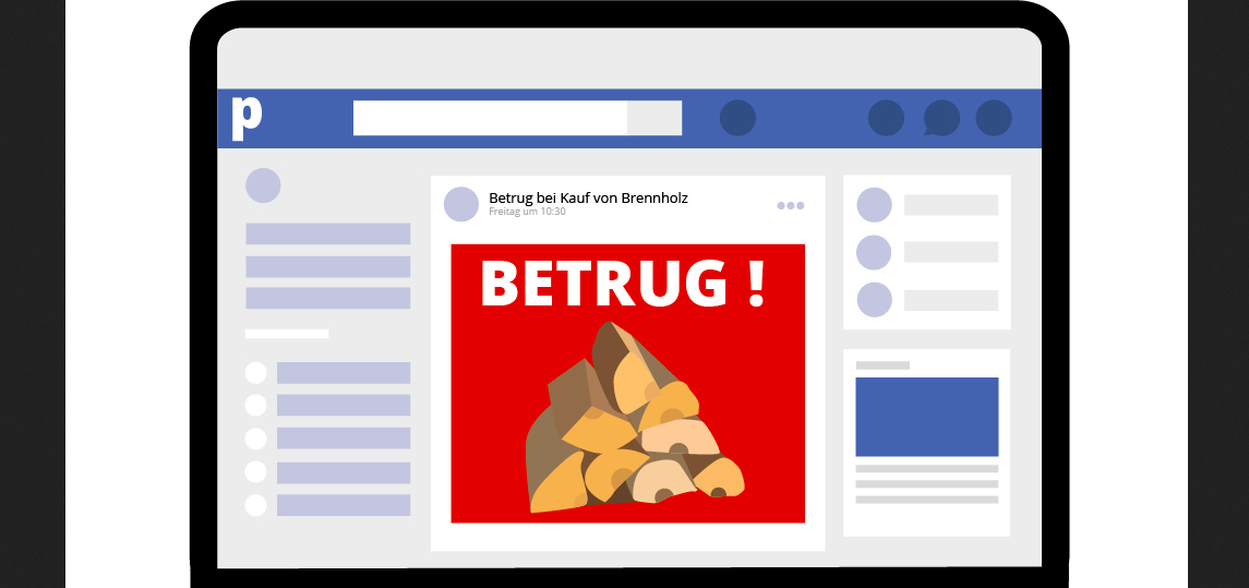 Kapo warnt vor Kauf von Holz und Pellets im Internet