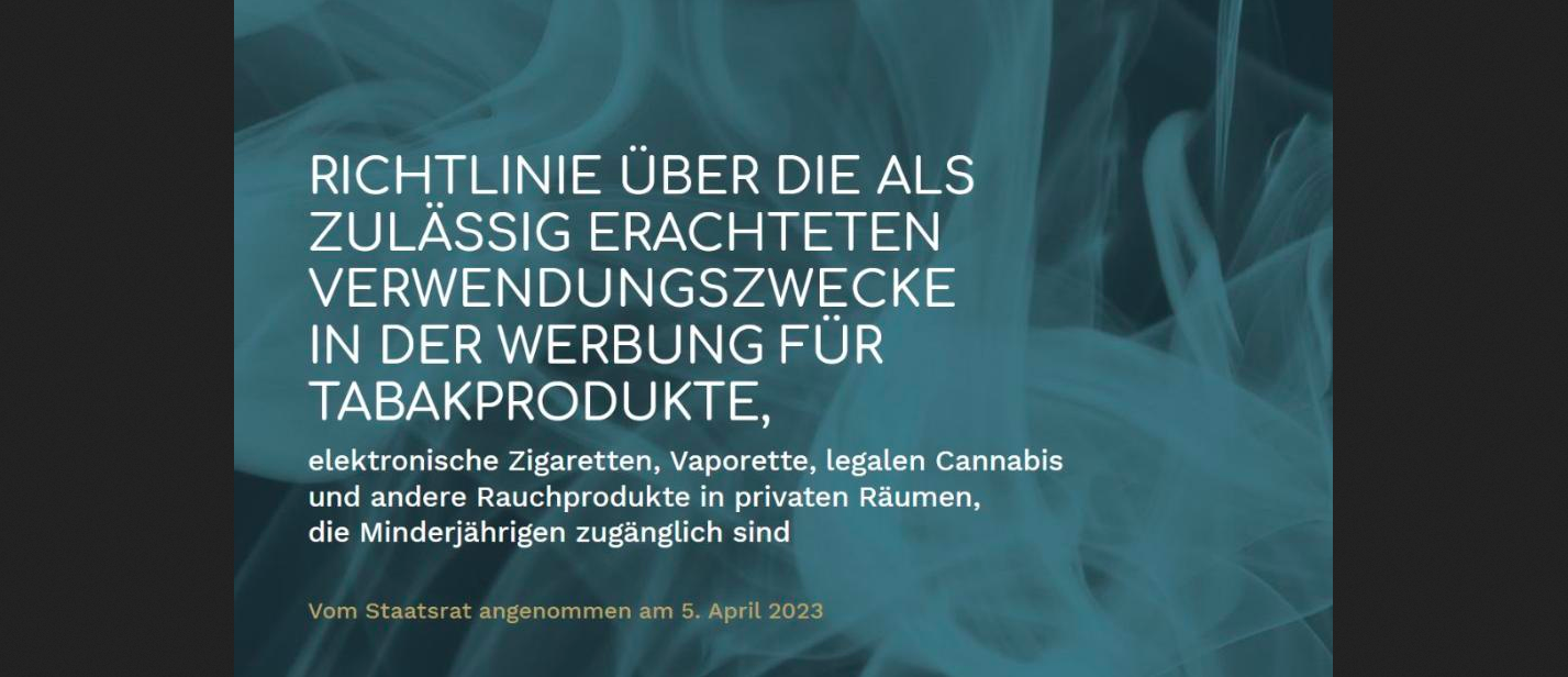 Werbeverbot für Tabakprodukte im Wallis