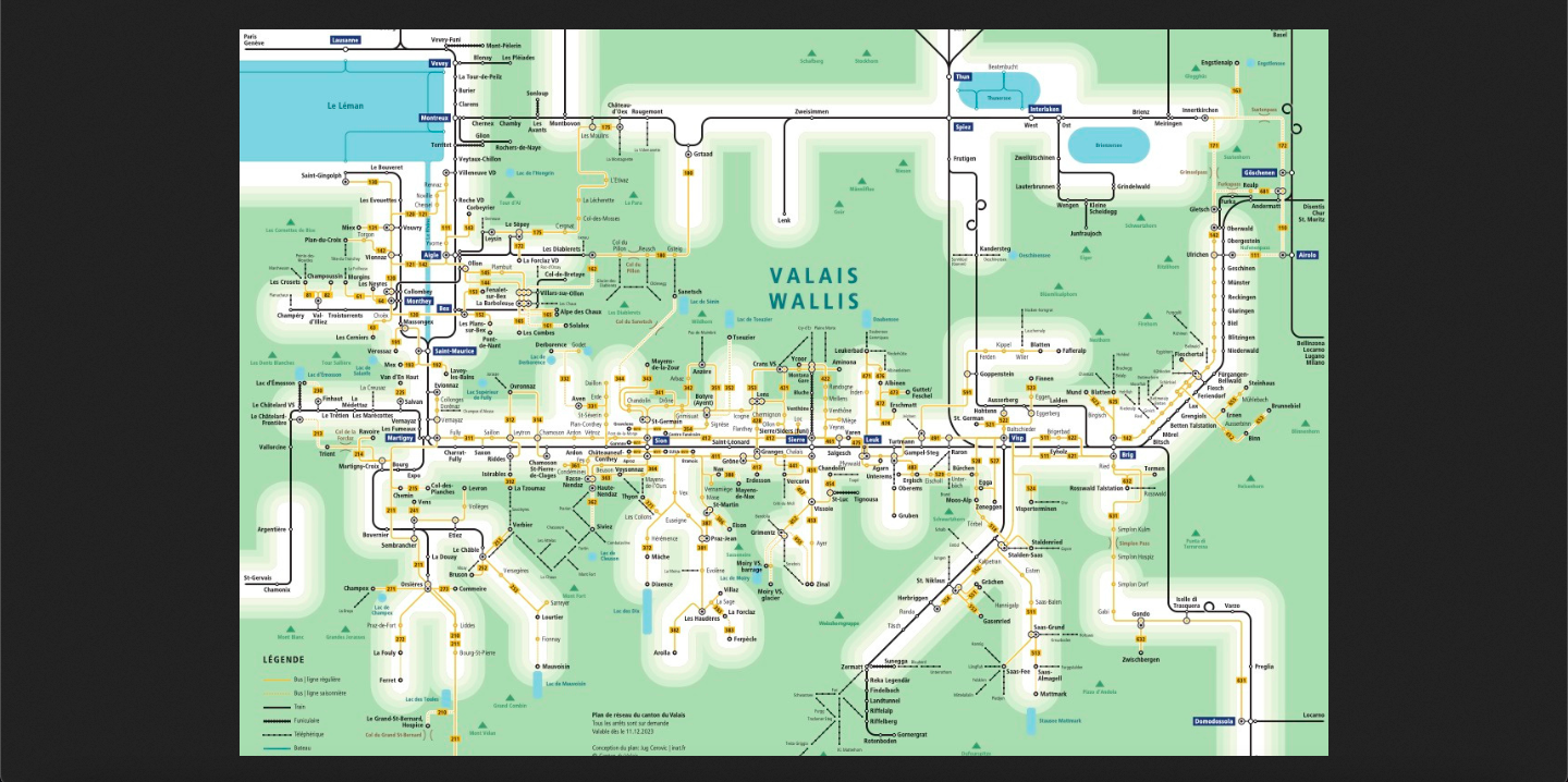 Fahrplanwechsel bringt erweitertes Angebot: Fahrplan 2024 für den öffentlichen Verkehr im Wallis