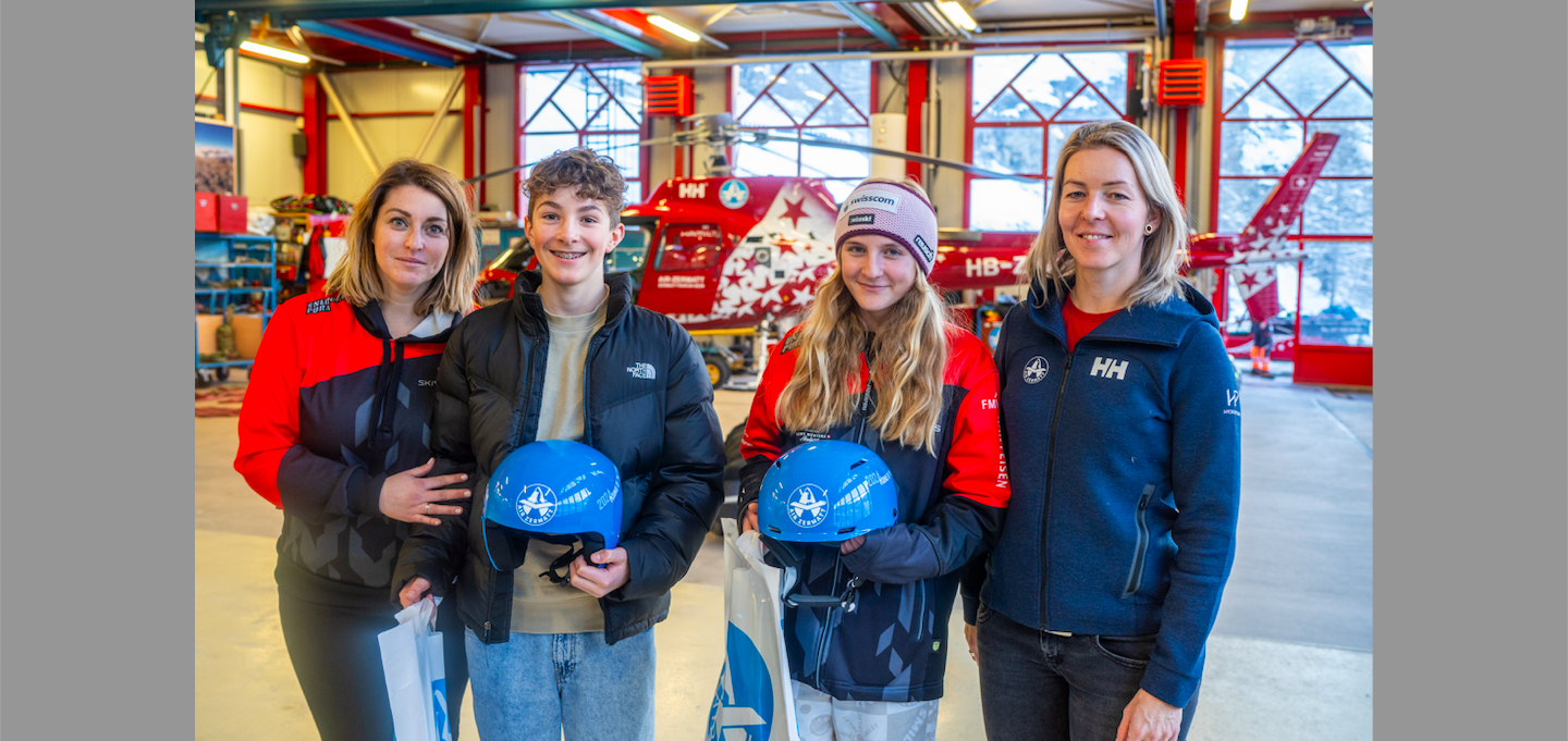 Air Zermatt-Helm für die besten Jungskifahrer
