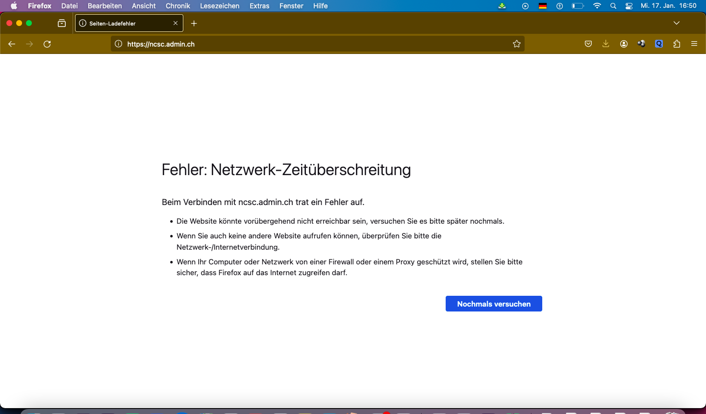 Schon wieder diverse Bundesamtsseiten nicht erreichbar: DDoS-Angriffe durch Häcker