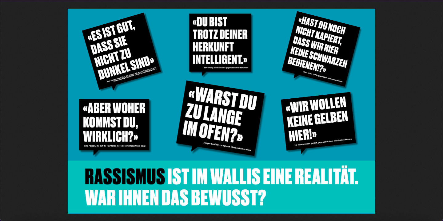 Walliser Aktionswoche gegen Rassismus 2024 – «Rassismus bei uns? Ich informiere mich.»