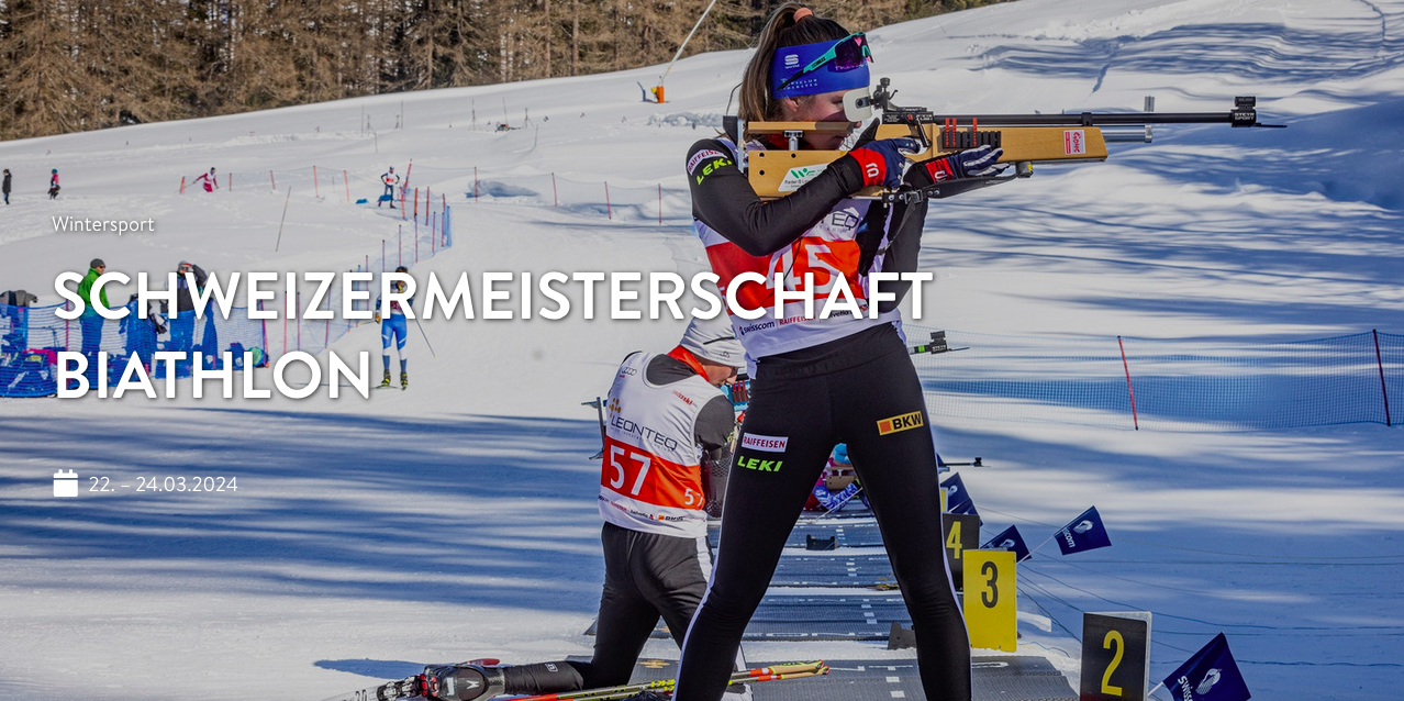 Nordisches Zentrum Goms: Schweizermeisterschaft im Biathlon