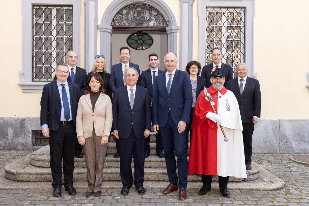 Staatsrat empfängt Besuch: Botschafter von Italien im Wallis