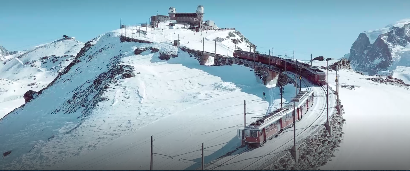Wegen starker Winde: Gornergrat-Bahn bis Betriebsschluß mit eingeschränktem Verkehr