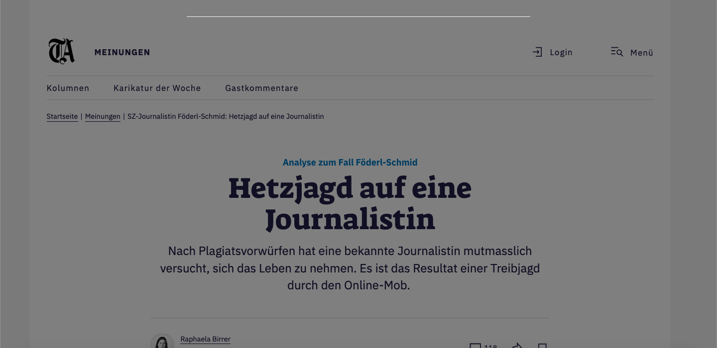Fall Föderl-Schmid: Tagesanzeiger übt sich im Kampf gegen Windmühlen