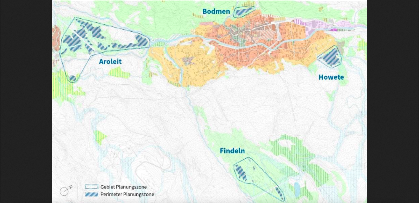 Planungszonen und die Erstwohnungs-Knappheit: 450 Stimmen Ja, 235 NeinGebiete „Aroleit“, „Findeln", „Bodmen“ und „Howette/Windegga“: Zermatt hat abgstimmt