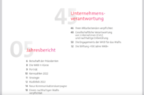 Geschäftsbericht Walliser Kantonalbank WKB 2022