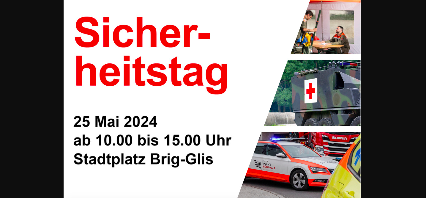 Sicherheitstag in BrigEinladung an die Bevölkerung