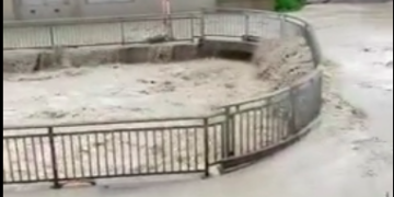 Hochwasser Zermatt 2024 Triftbach