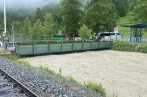 Hochwassersituation inneres Mattertal