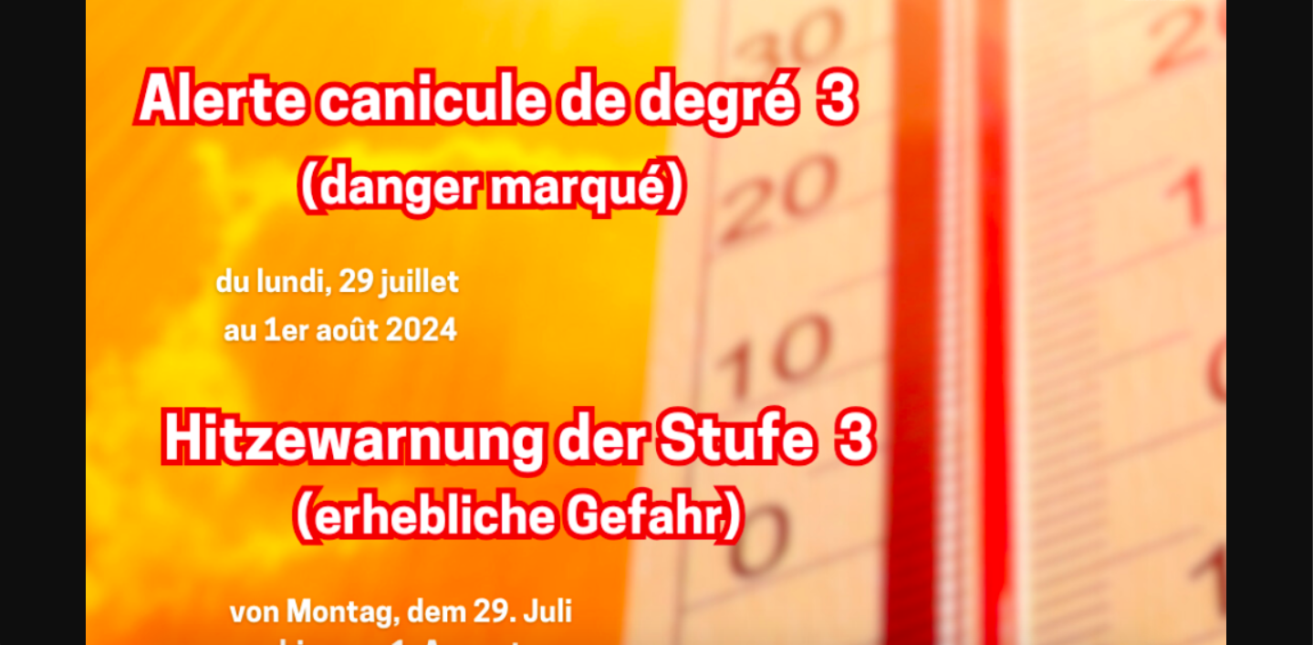 Hitzewelle – Warnung des KantonsarztamtsGroße, schlimme Hitzewelle?