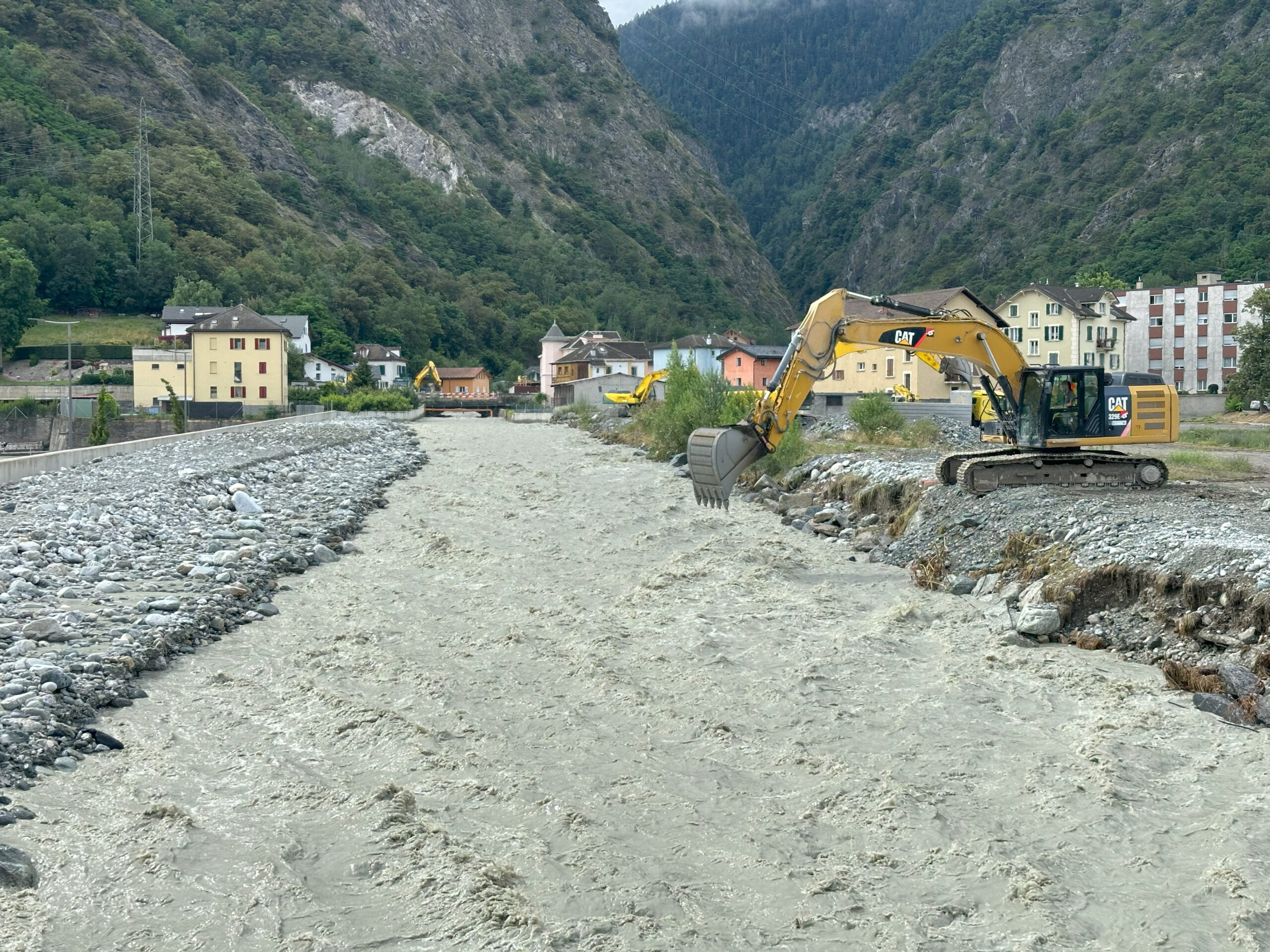 Unwetter im WallisKoordinierung der Kostenverwaltung für Einsätze und Finanzhilfen