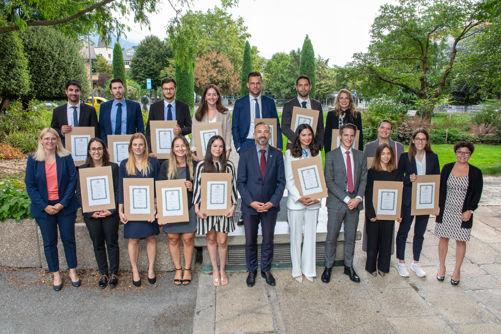 Verleihung der Diplome von Rechtsanwälten und Notaren
