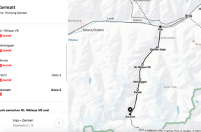 Zugverbindung nach Zermatt SBB.ch