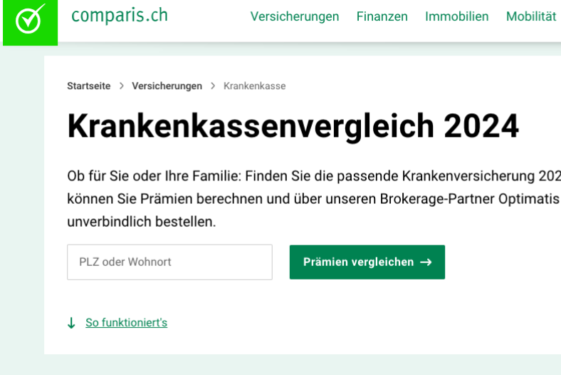 Krankenkassenvergleich 2024: Konsumentenschutz warntAktuell sind viele dubiose Krankenkassen-Vergleiche im Internet