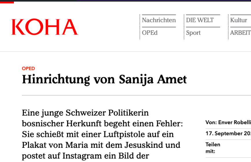 Andere Länder, andere Sitten?Grüsse aus dem Patriarchat