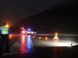 Verkehrskontrolle nachts abends