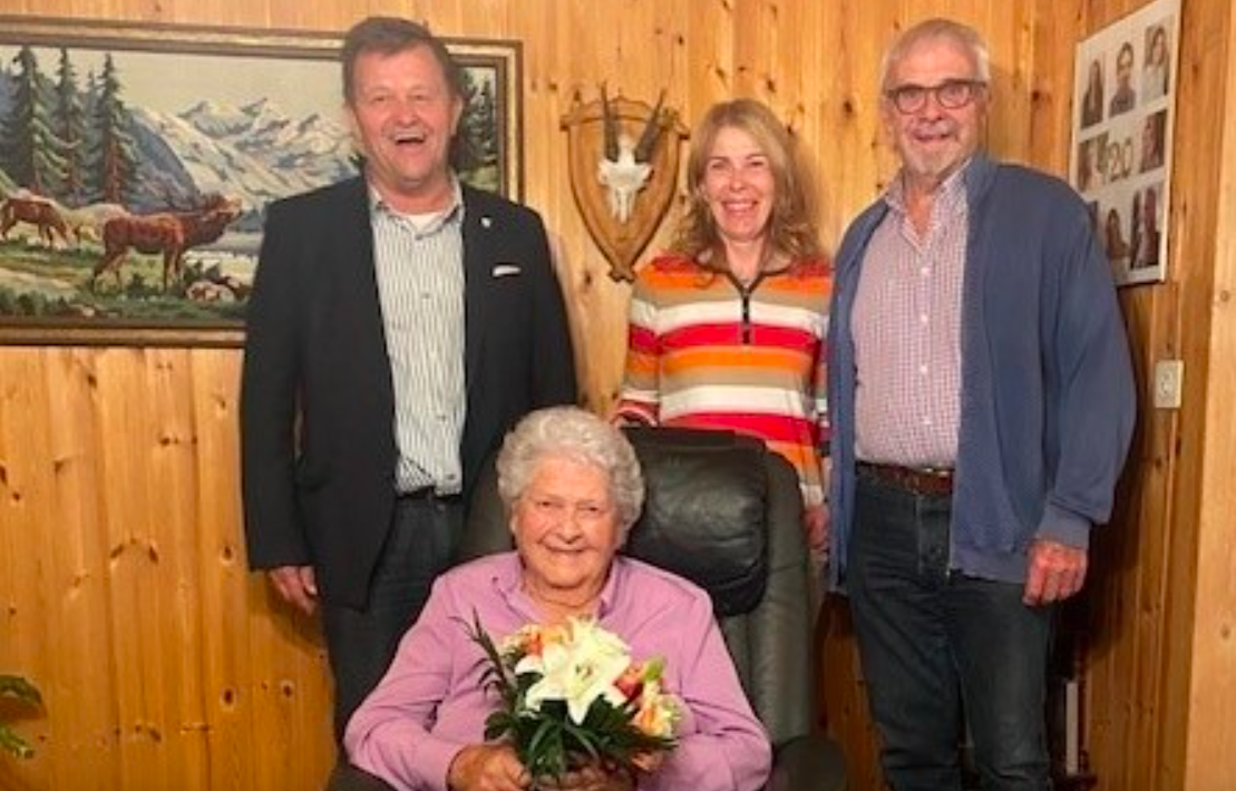 Gemeinde Saas-Grund gratuliert95. Geburtstag