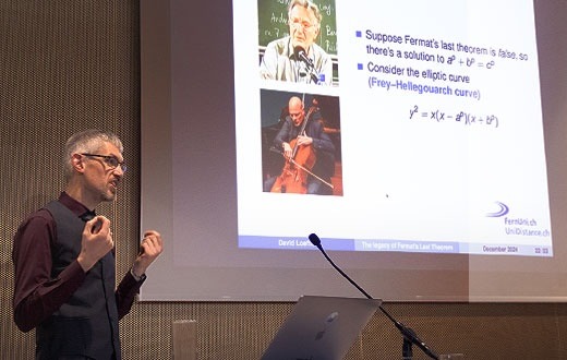 Antrittsvorlesung von David Loeffler am Campus in BrigMathematikprofessor stellt Erbe des Großen Fermatschen Satzes vor
