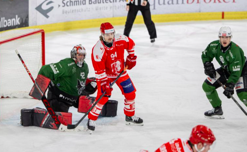 EHC Visp vs EHC BaselDem Leader alles abgefordert