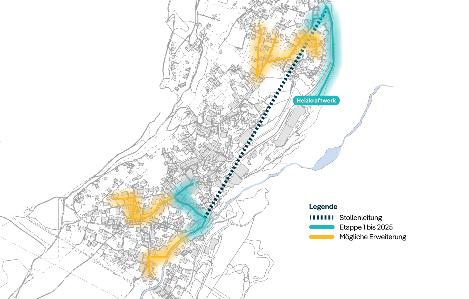 Hochtemperaturnetz ensteht in Saas-FeeAb 2025 erste Anschlüsse