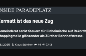 Zermatt Steuern Klaus Stöhlker