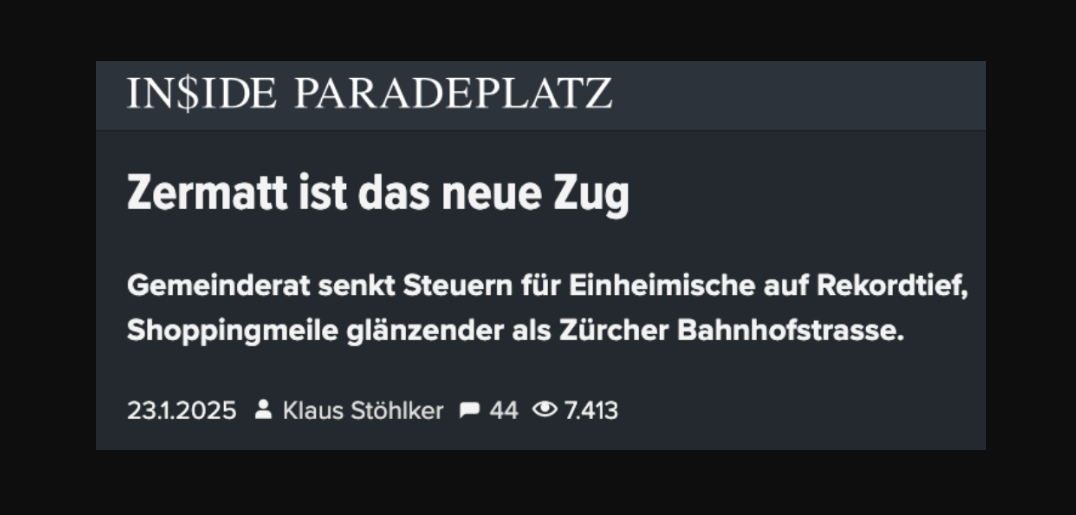 Urversammlung in ZermattZermatt informiert über Hintergründe der Steuersenkung