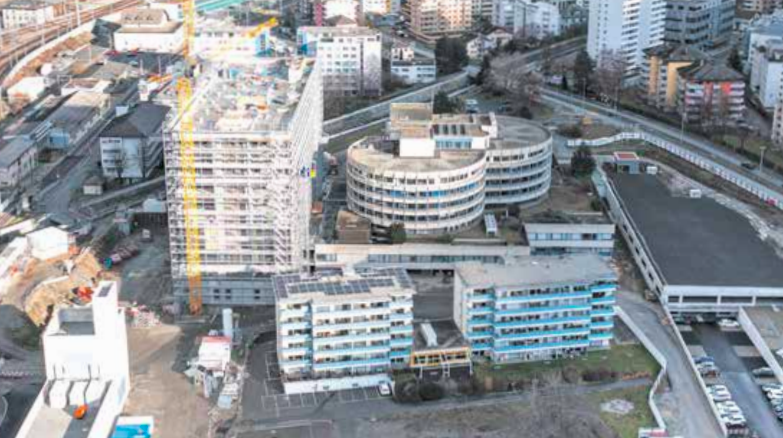 Baustelle des Spital Wallis in Brig geht planmäßig voranWichtige Meilensteine