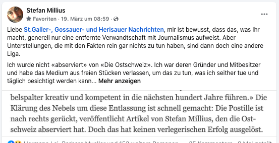 Stefan Millius Abgang und das Ende von „Die Ostschweiz“…Vom Wörtchen "mutmaßlich"